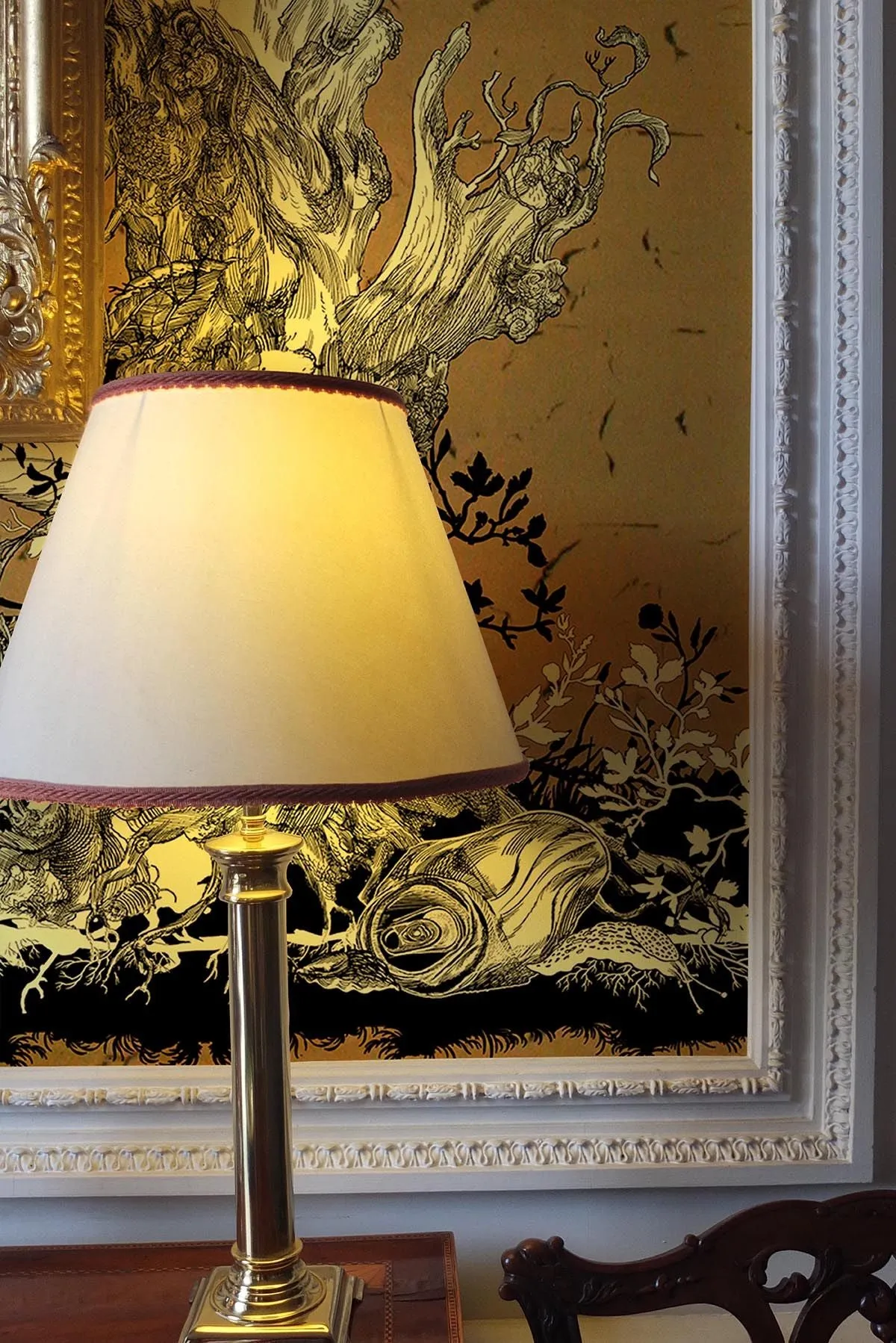 golden oriole wallpaper panels