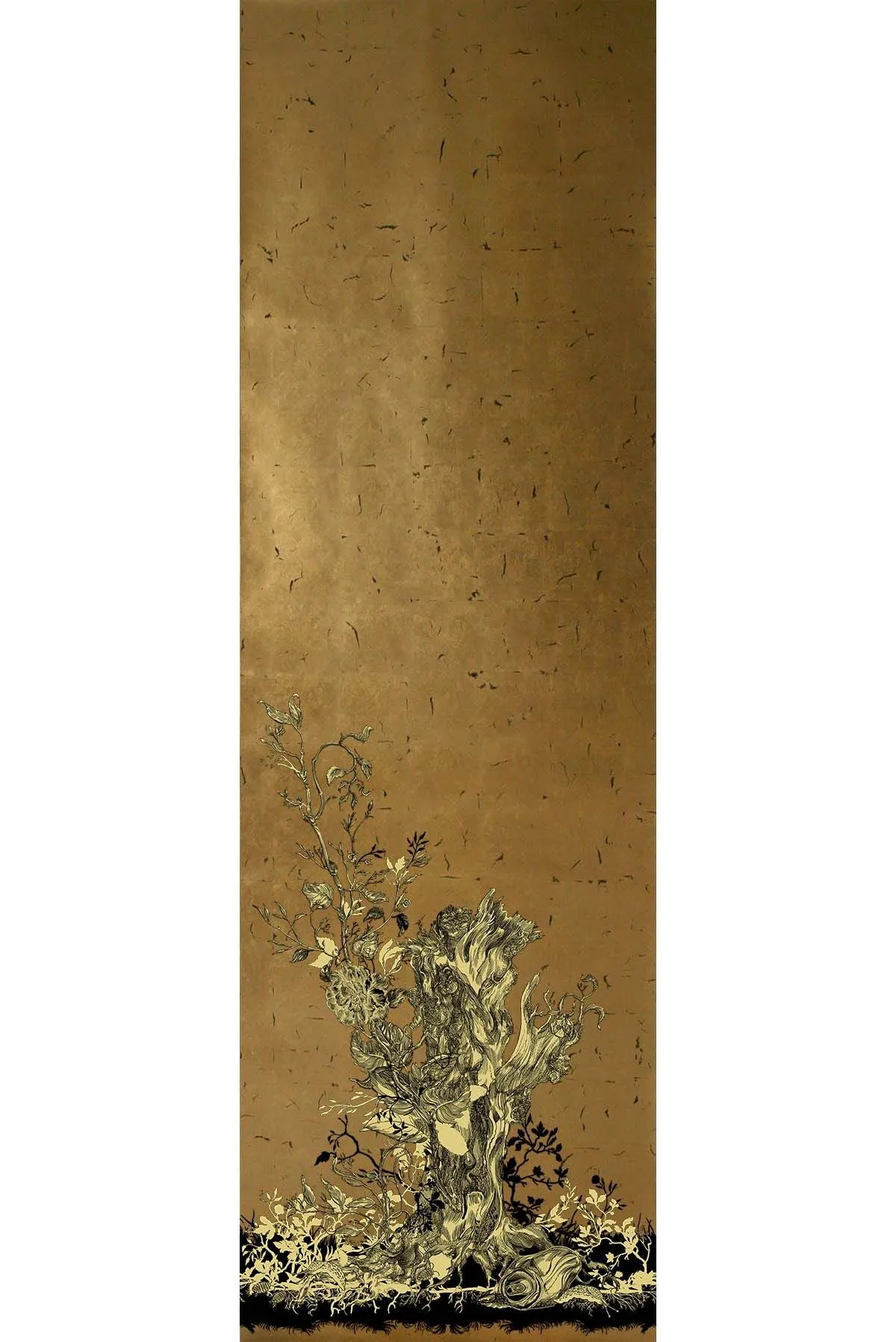 golden oriole wallpaper panels