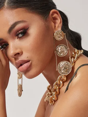 Got Coins - Silver Earrings