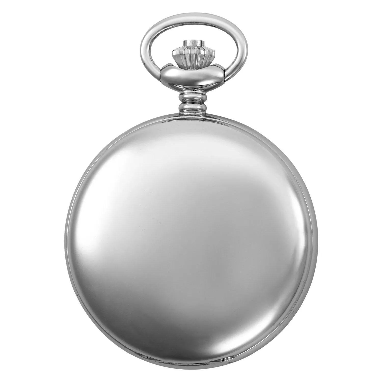 Gotham Men's Silver-Tone Blue Dial Covered Quartz Pocket Watch # GWC15042SBL