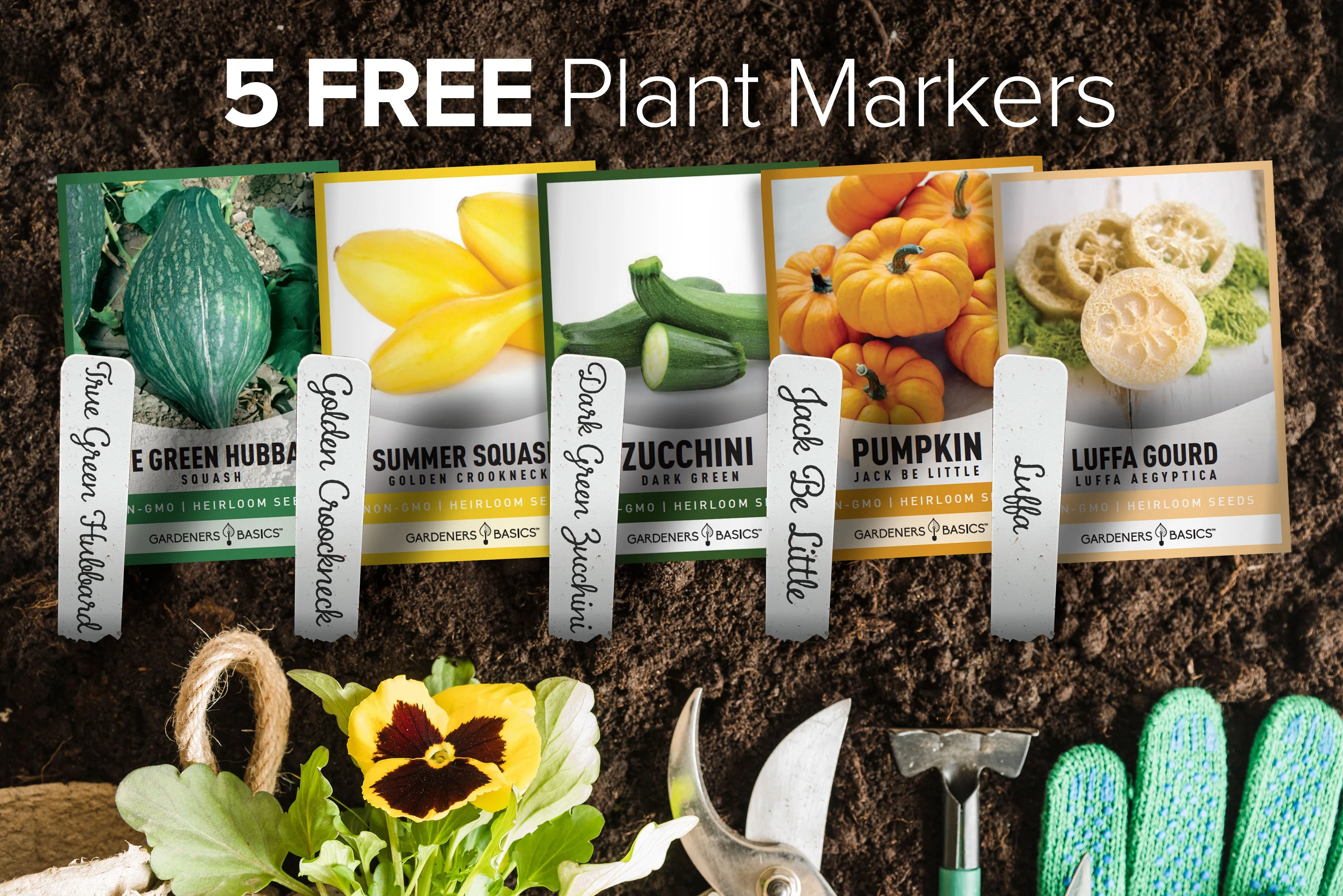 Gourd & Pumpkin Seeds | 5 Variety Pack