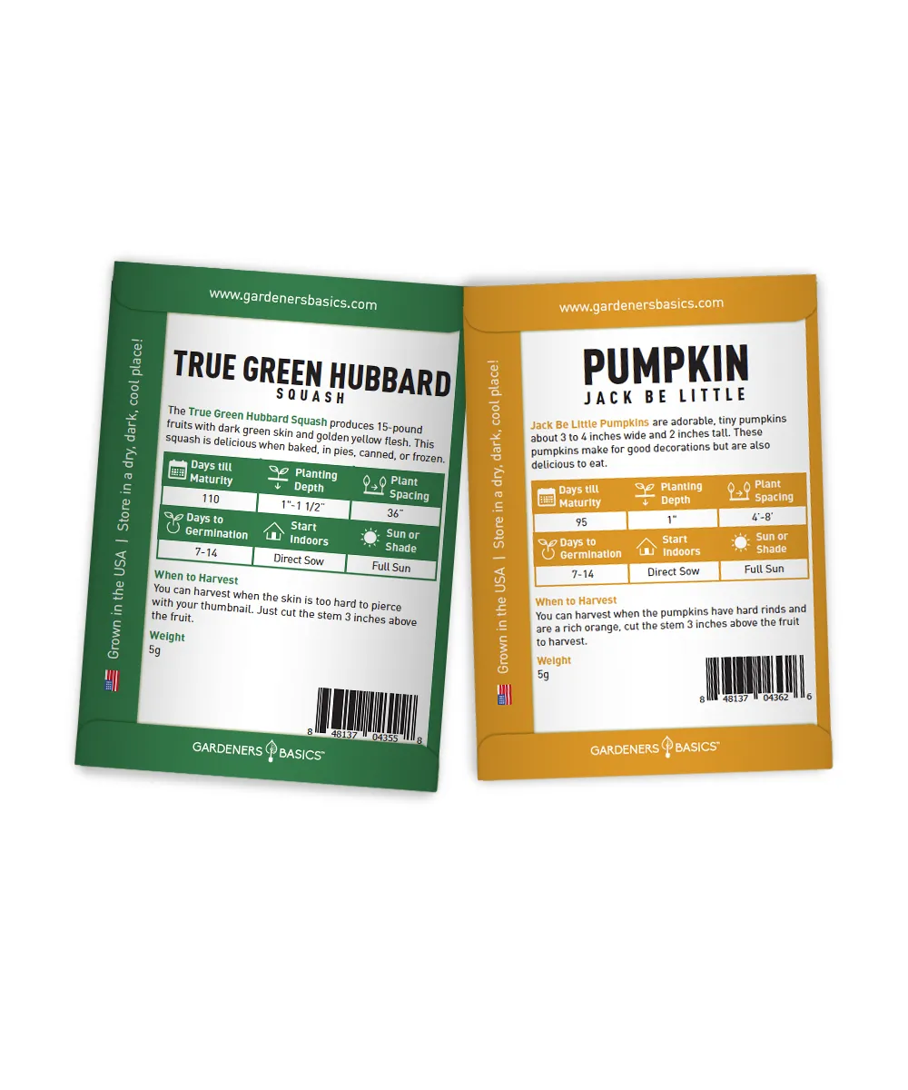 Gourd & Pumpkin Seeds | 5 Variety Pack