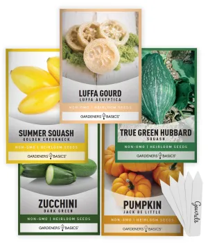 Gourd & Pumpkin Seeds | 5 Variety Pack