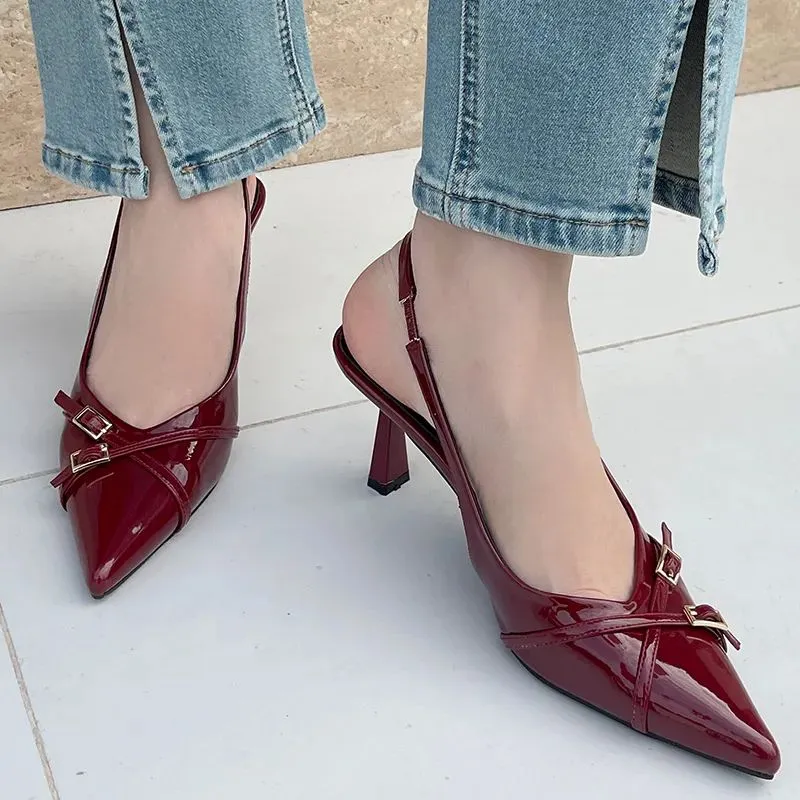 Grace Heels (Maroon)