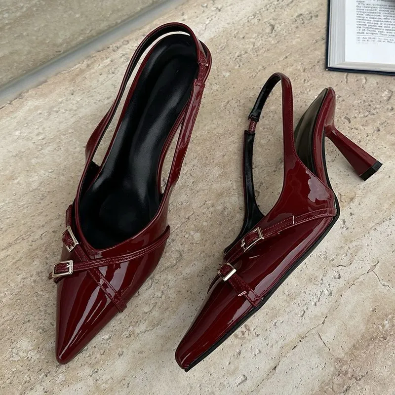 Grace Heels (Maroon)