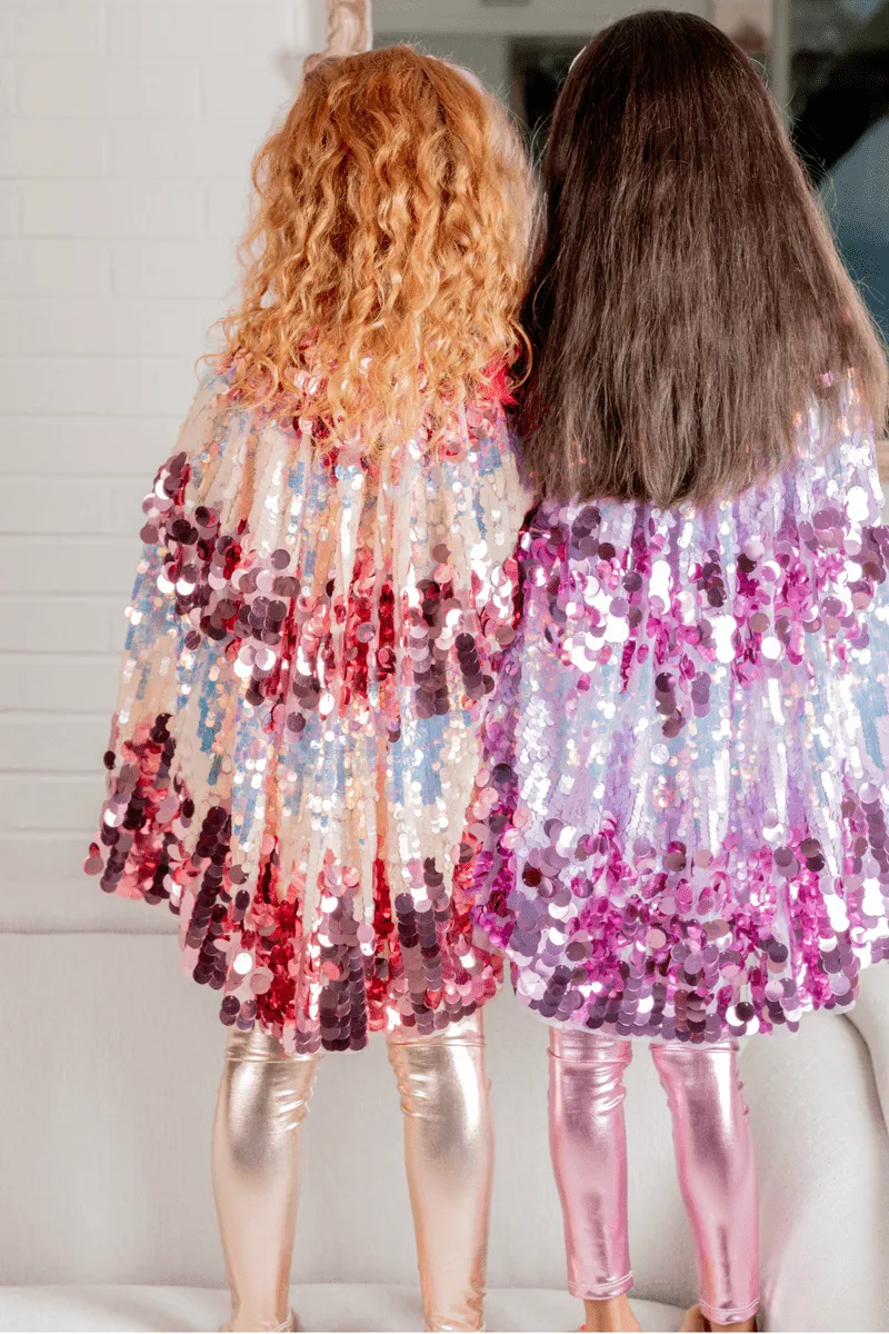 Great Pretenders - The 5th Avenue Pink Pailette Cape