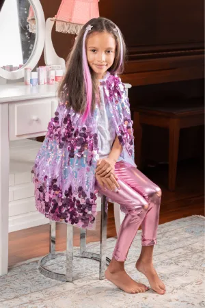 Great Pretenders - The 5th Avenue Purple Pailette Cape