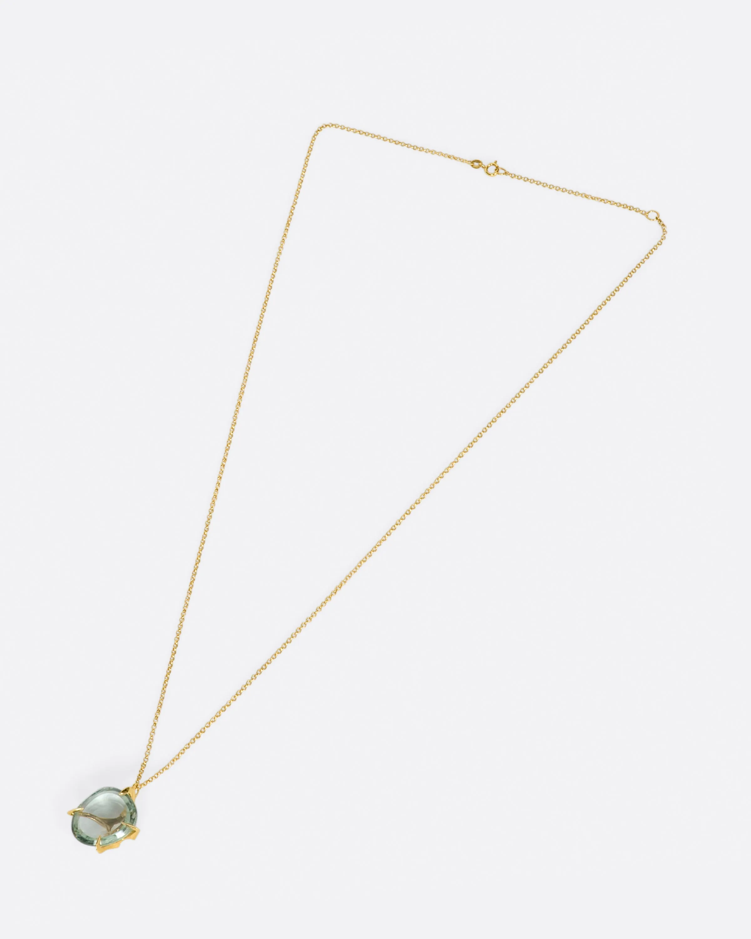 Green Quartz Envolto Necklace