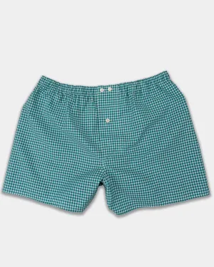 Green/White Check Boxer Shorts