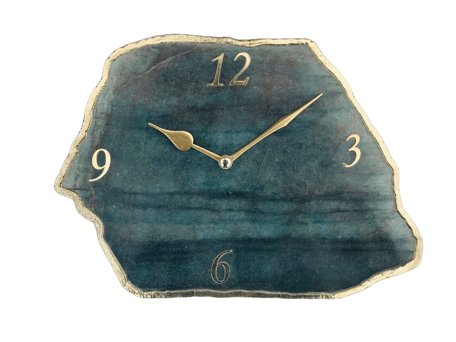Grey Agate Large Wall Desk Clock