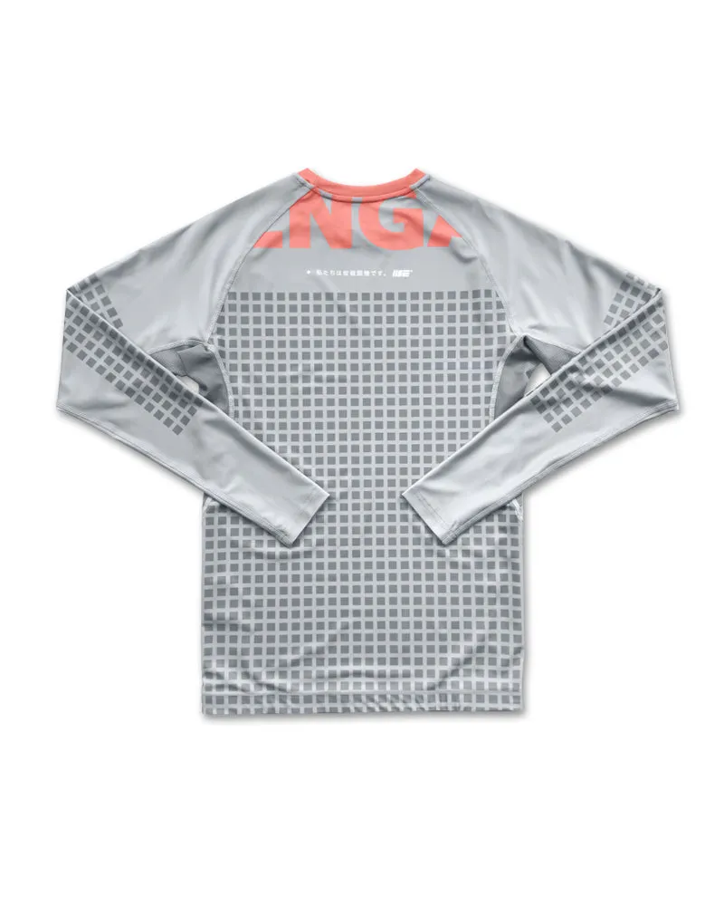 Grid Tech (Grey) Long Sleeve Rash Guard