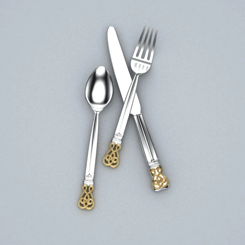 Groviglio 3-piece Sterling Silver Flatware Set by Krysaliis