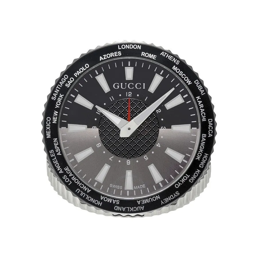 Gucci clock clock in leather table in leather Limited edition yc210001