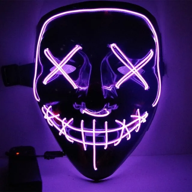 Halloween Purge LED Mask