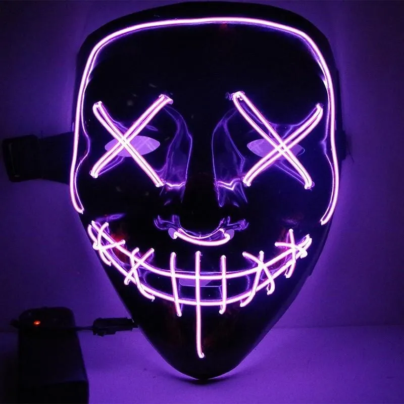 Halloween Purge LED Mask