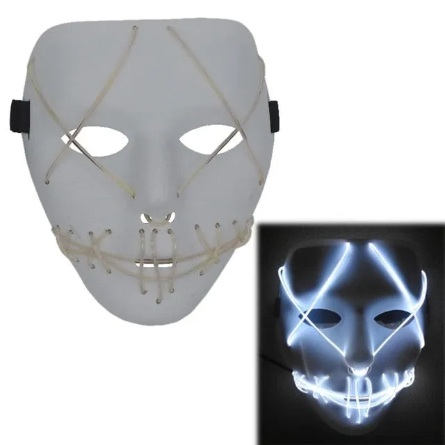 Halloween Purge LED Mask