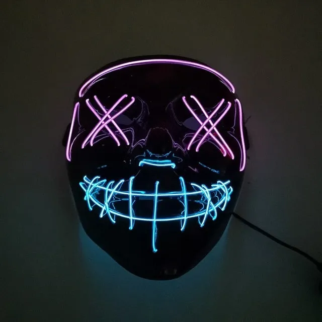 Halloween Purge LED Mask