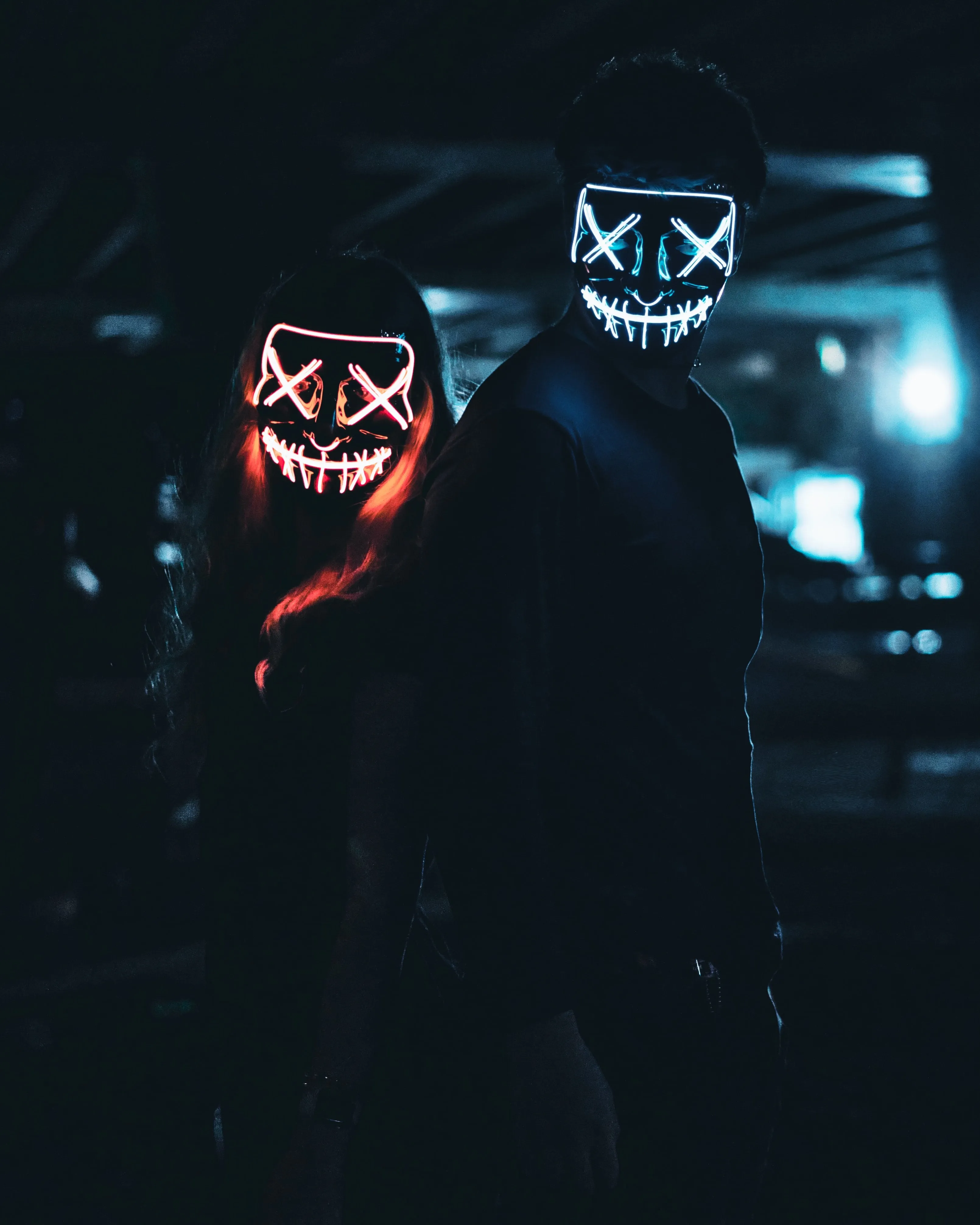 Halloween Purge LED Mask