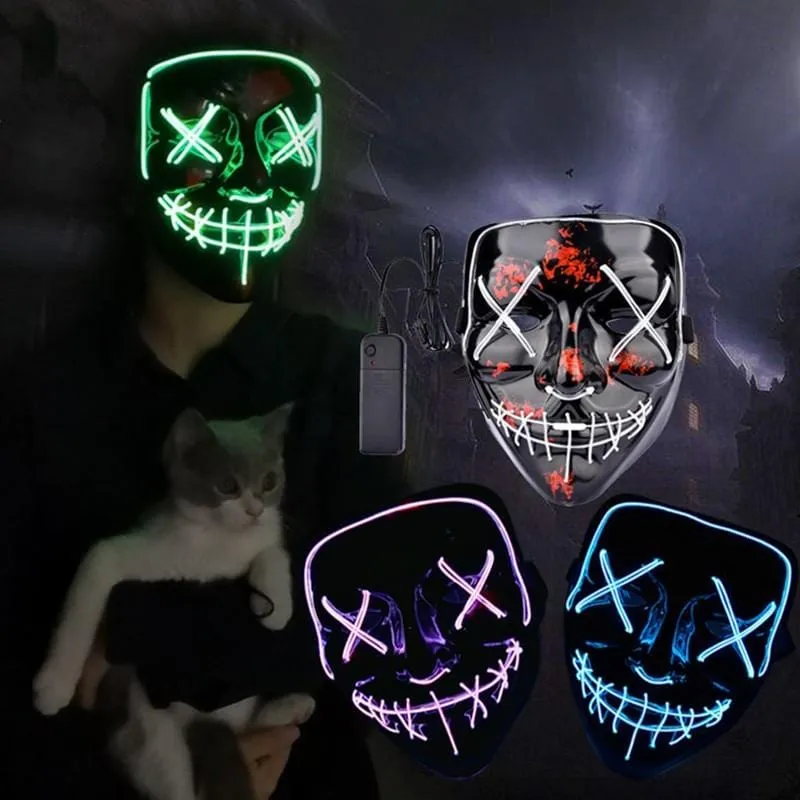 Halloween Purge LED Mask