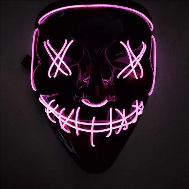 Halloween Purge LED Mask