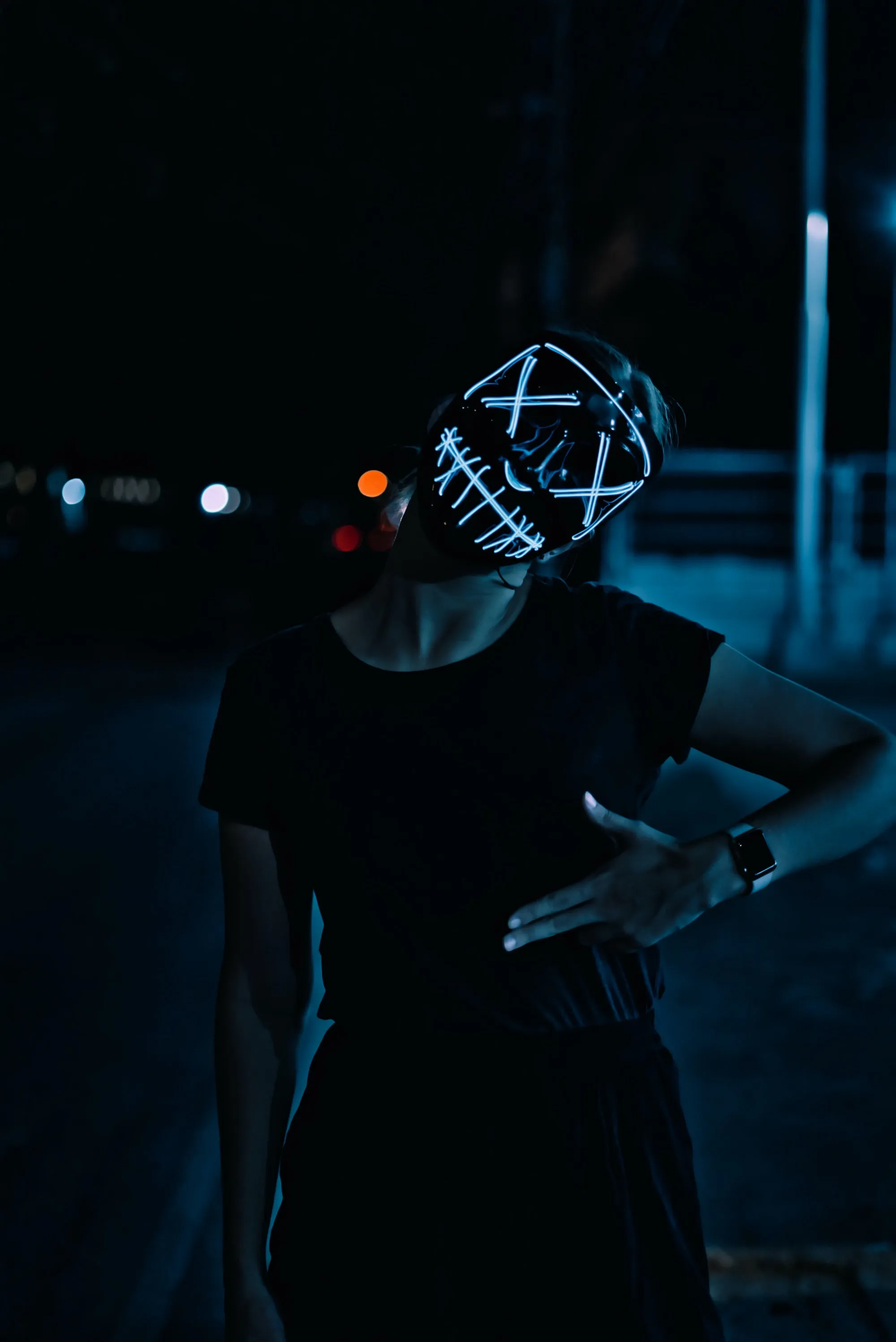 Halloween Purge LED Mask
