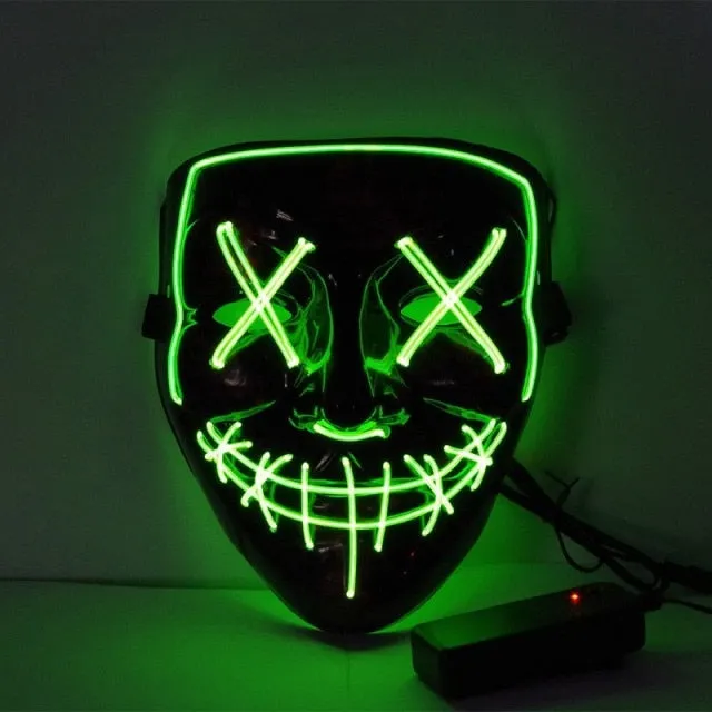 Halloween Purge LED Mask