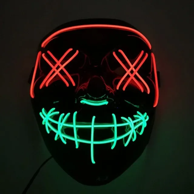 Halloween Purge LED Mask