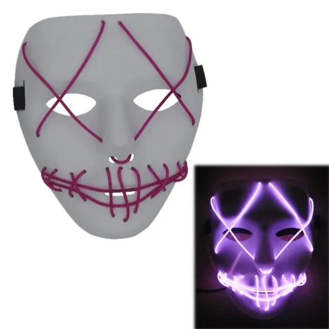 Halloween Purge LED Mask