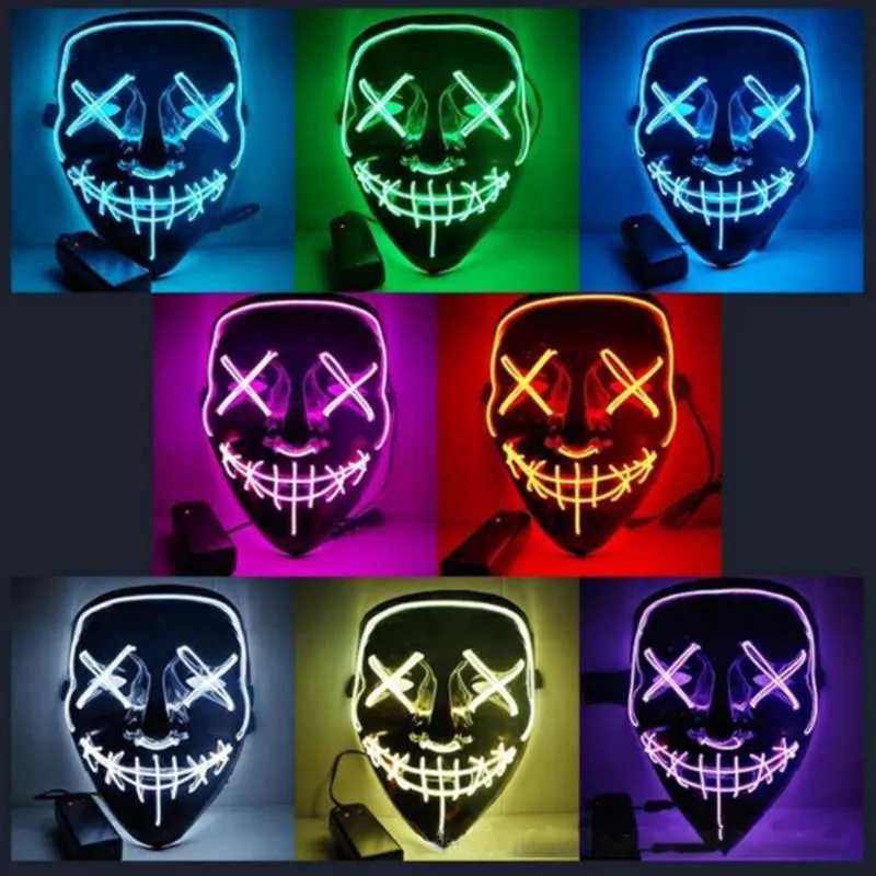 Halloween Purge LED Mask