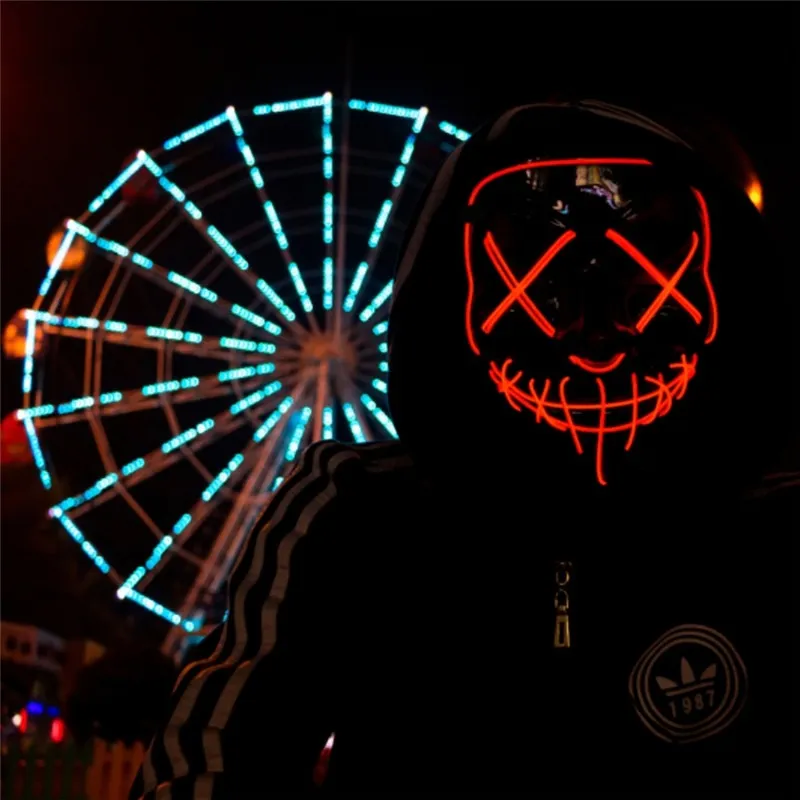 Halloween Purge LED Mask