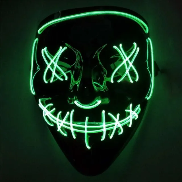 Halloween Purge LED Mask