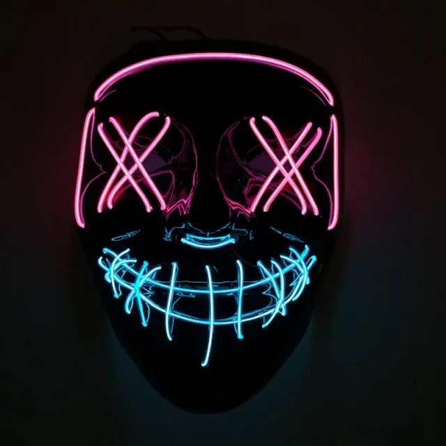 Halloween Purge LED Mask