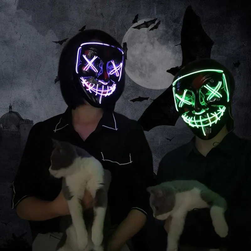 Halloween Purge LED Mask