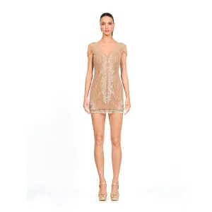 Hand Embroidered Short Dress