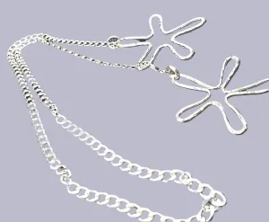 Handmade Sterling Silver Flower Petal Lariat Necklace – Adjustable Floral Design