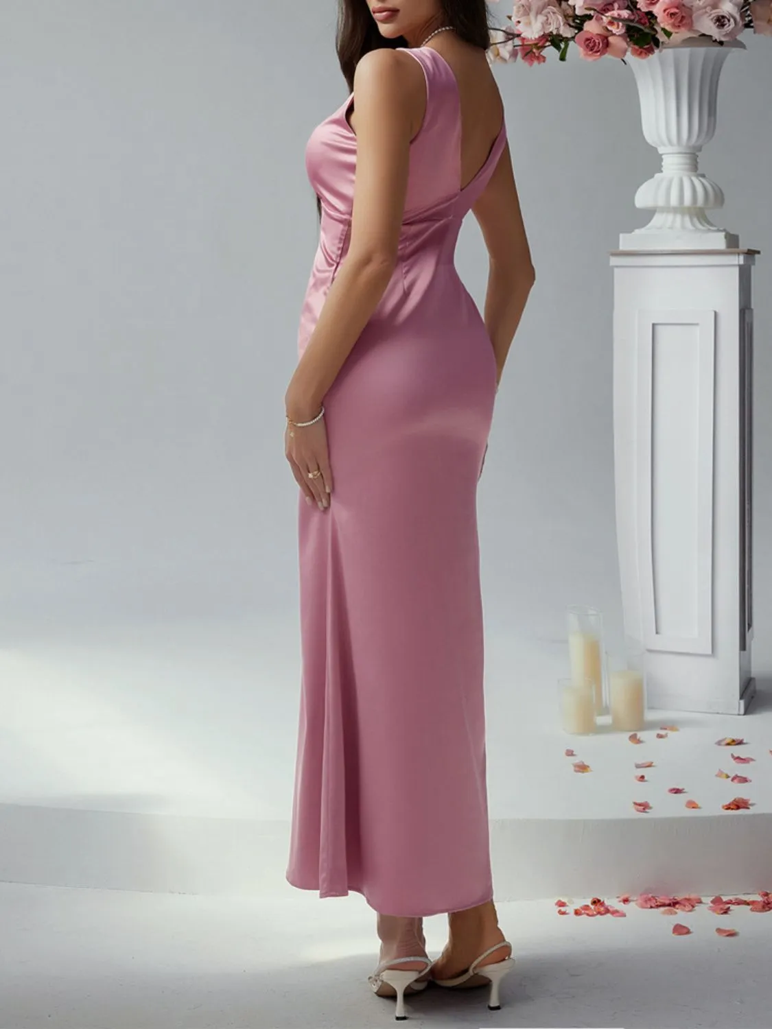 Hazel Blues® |  Devine Plunge Sleeveless Maxi Dress