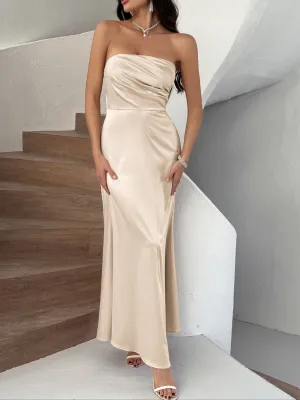 Hazel Blues® |  Devine Ruched Tube Maxi Dress