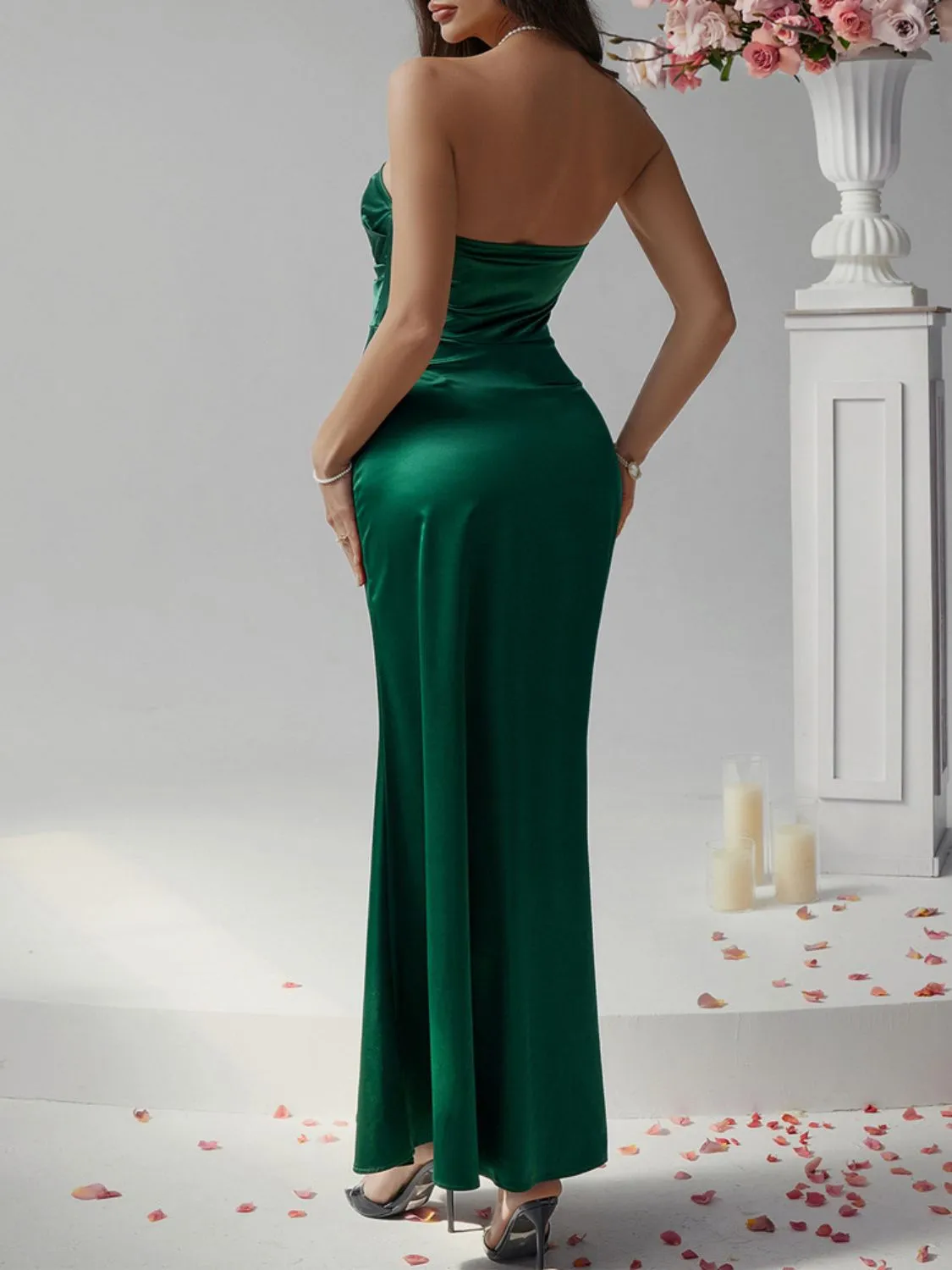Hazel Blues® |  Devine Ruched Tube Maxi Dress