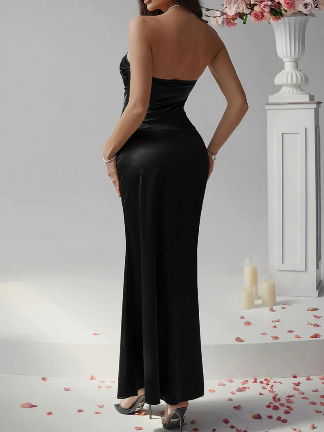 Hazel Blues® |  Devine Ruched Tube Maxi Dress