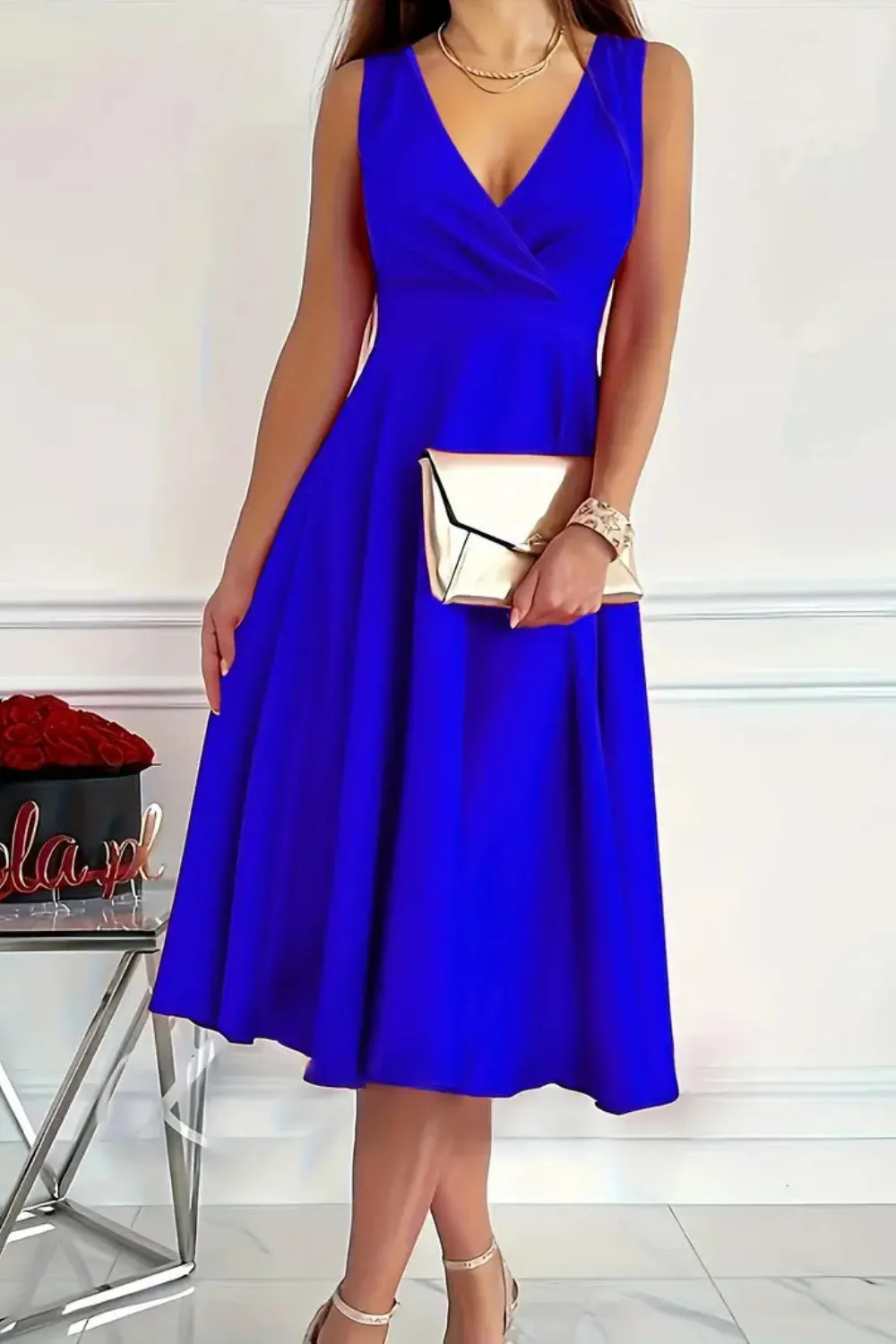 Hazel Blues® |  Sleeveless Midi Dress