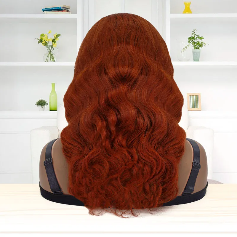 Headband Wig Body Wave Brazilian 350# Human Hair Wigs For Black Women