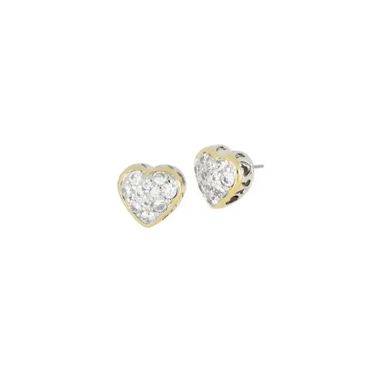 Heart Collection - Pavé Stud Earrings
