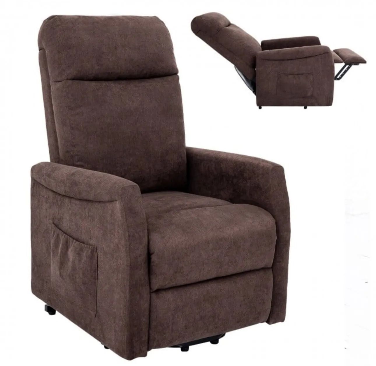 Heavy Duty Modern Power Lift Recliner Chair With Remote Control | For The Elderly | Everyone | Holds 330lbs | Laying | Seating | Standing Easily | Quiet Motor