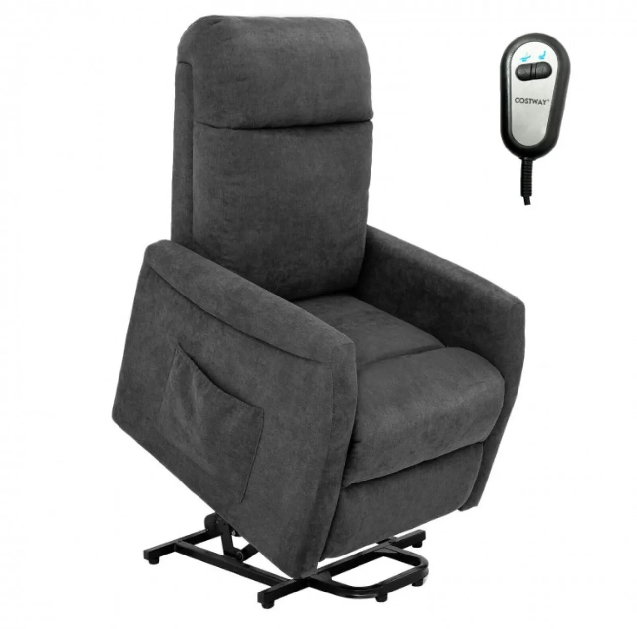 Heavy Duty Modern Power Lift Recliner Chair With Remote Control | For The Elderly | Everyone | Holds 330lbs | Laying | Seating | Standing Easily | Quiet Motor