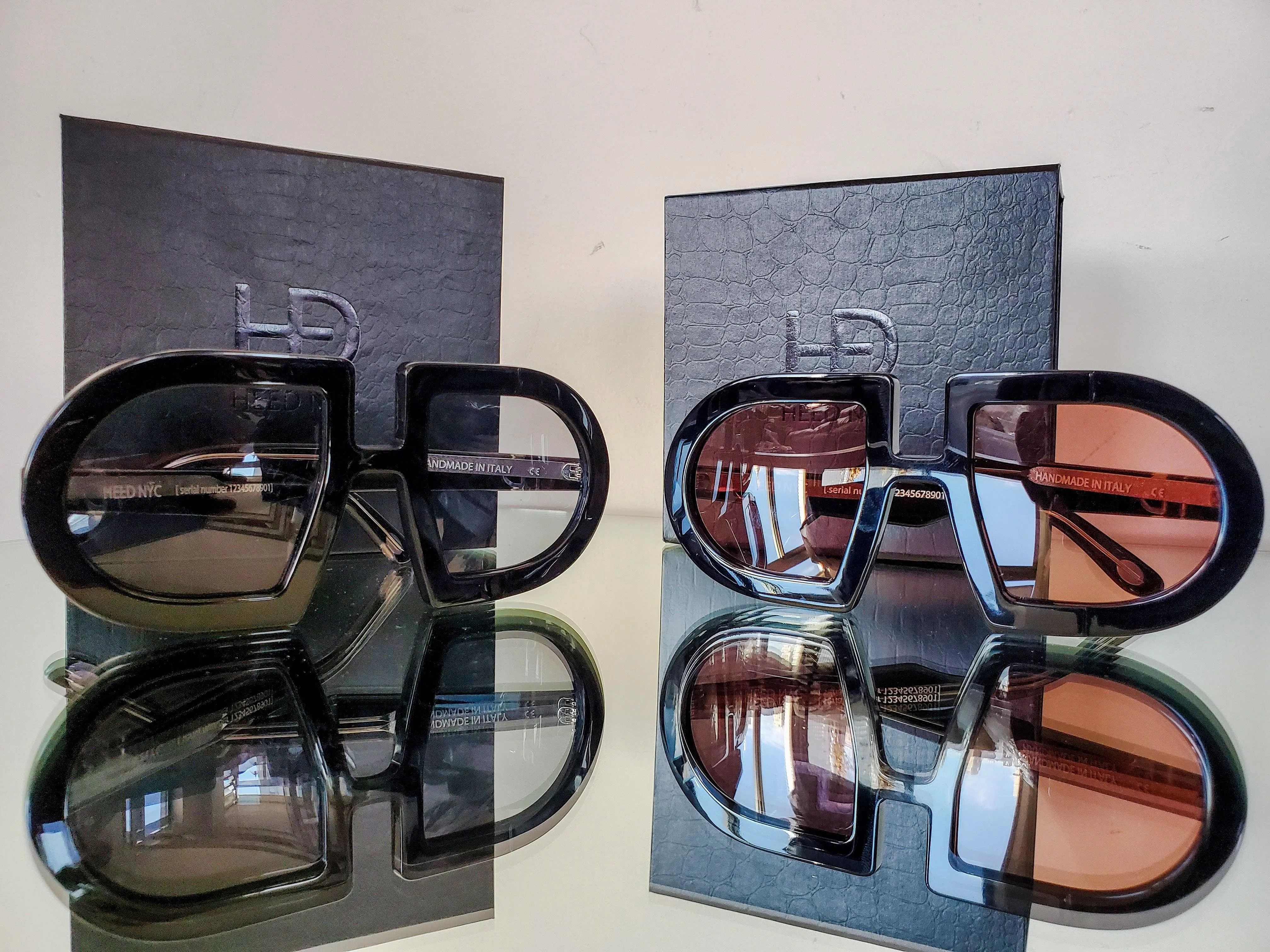 HEED NYC Luxury Black Frame "Coal Tint" Eyewear