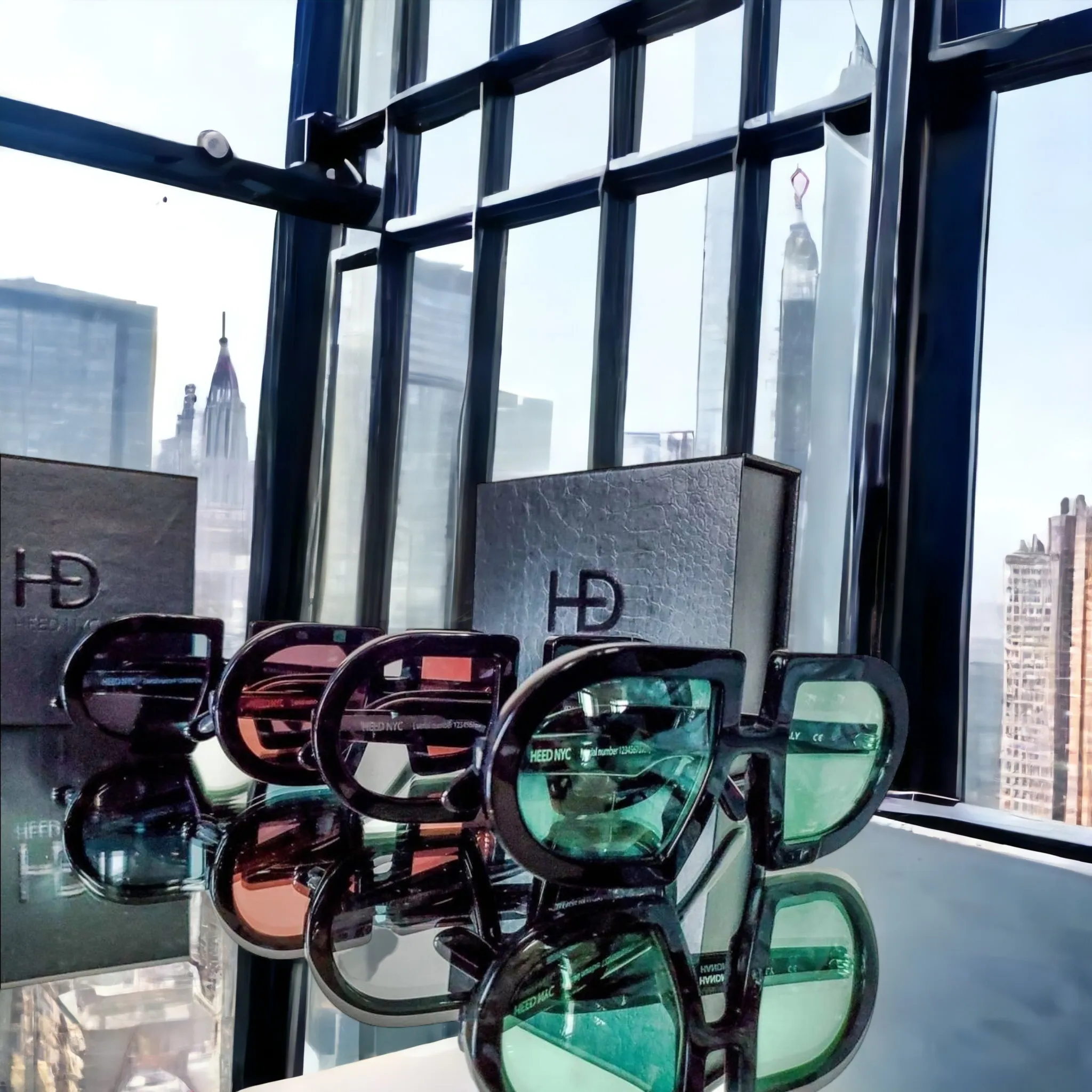 HEED NYC Luxury Black Frame "Coal Tint" Eyewear