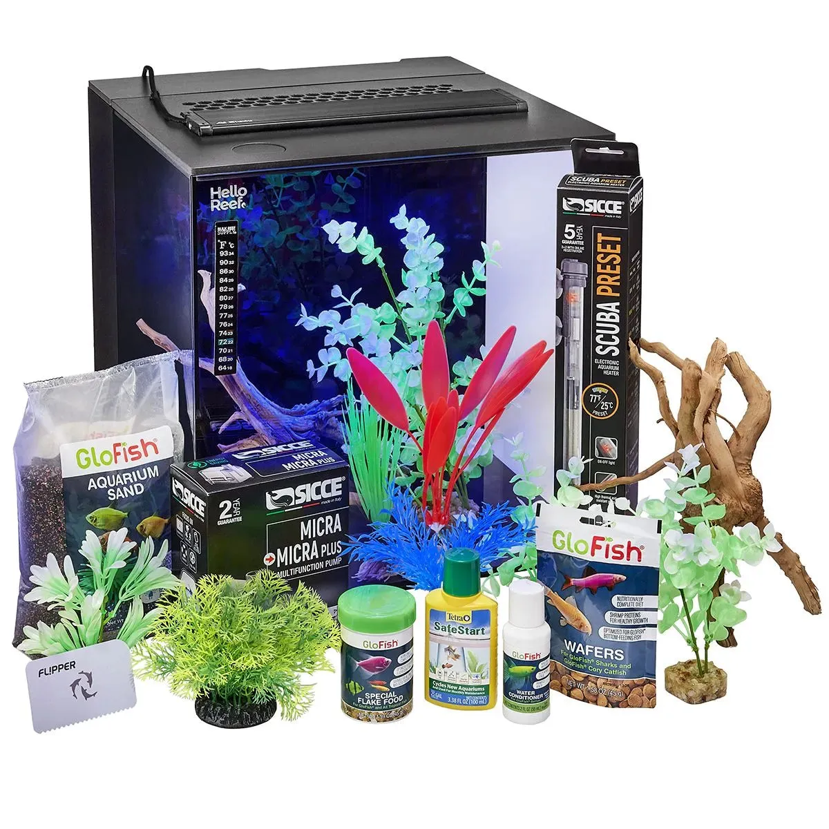 HelloReef GloFish Aquarium Kit