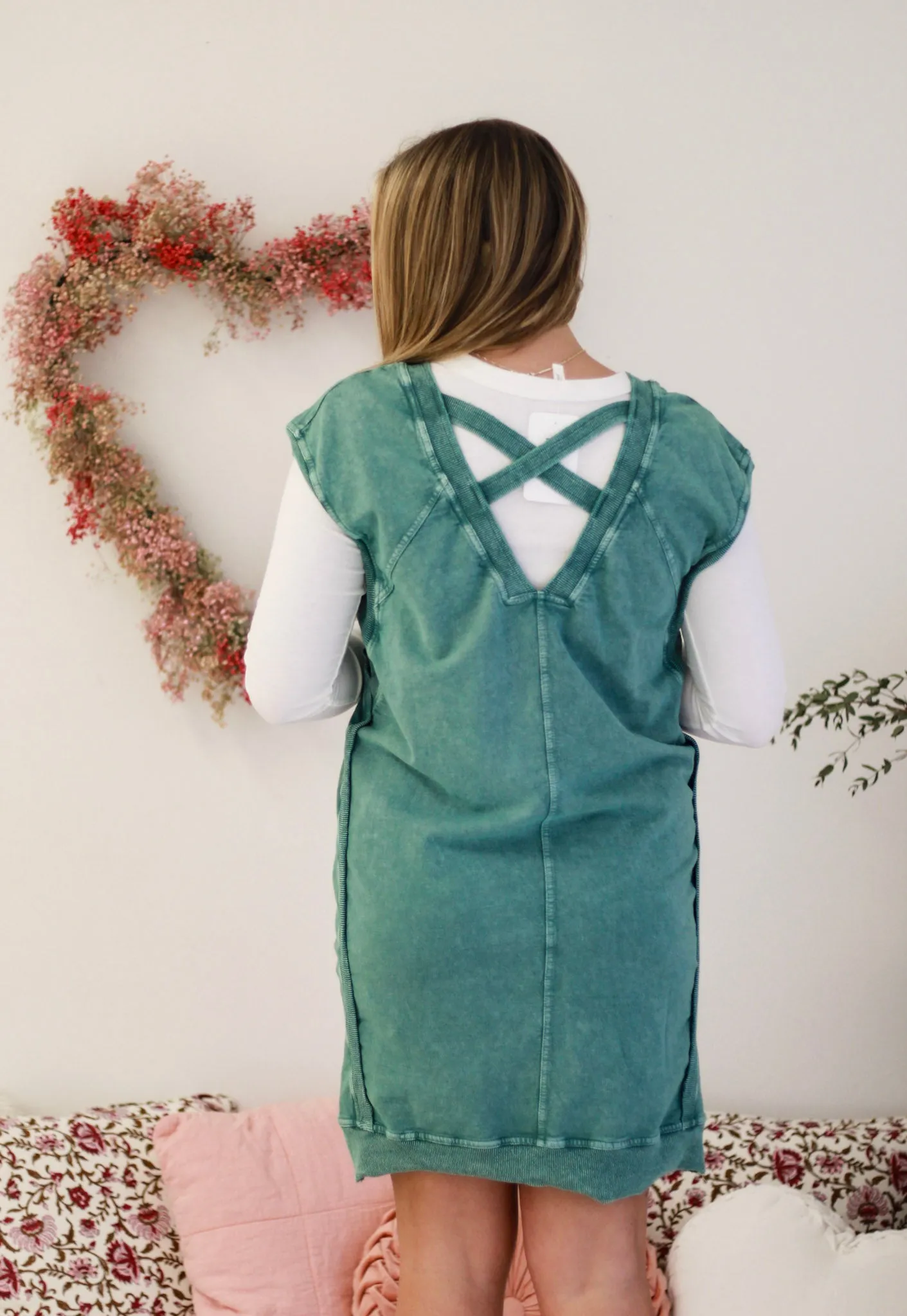 Here or There Mineral Wash Dress