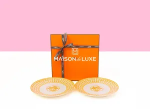 Hermes Classic Mosaique au 24 Gold Dessert Plate