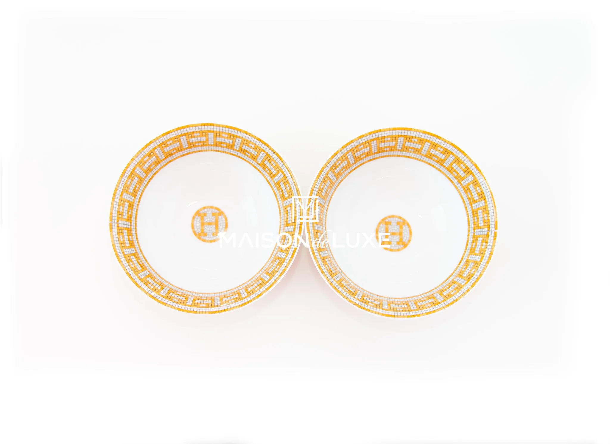 Hermes Classic Mosaique au 24 Gold Rice Bowl